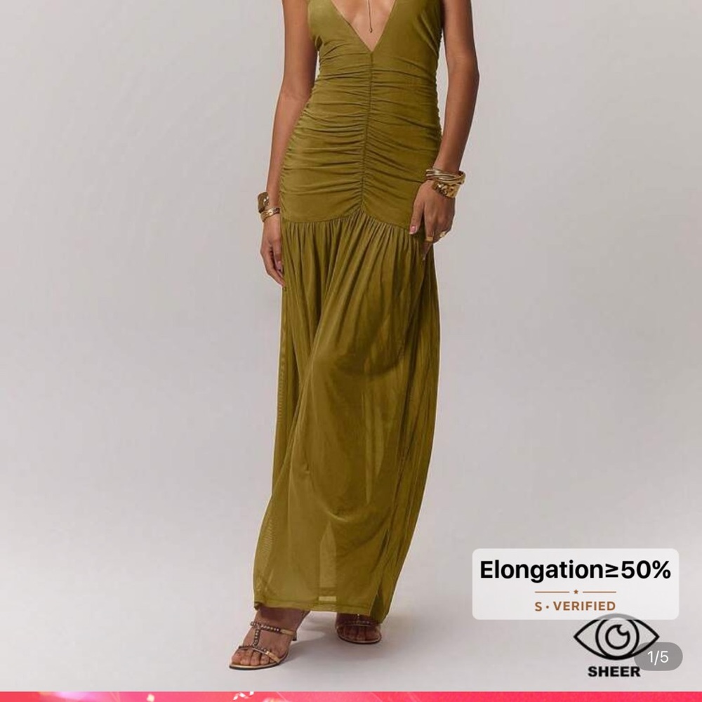Chic Olive Maxi Dress